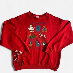 Vintage red country collection sweatshirt